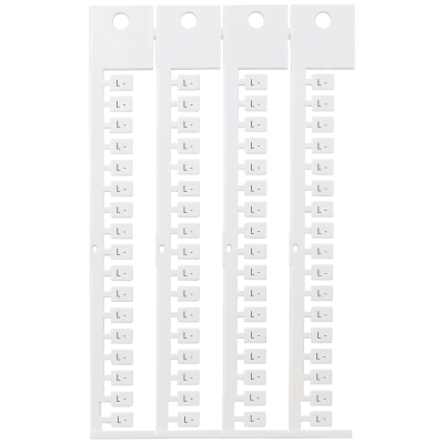 Inscription label, front, with L-, horizontal, terminal width: 5 mm, H: 7 mm, .... 8WA83472AG