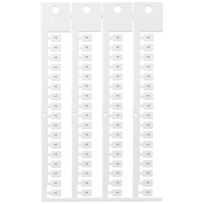 Inscription label, front, with Y, vertical, terminal width: 5 mm, H: 7 mm, white. 8WA83481AH