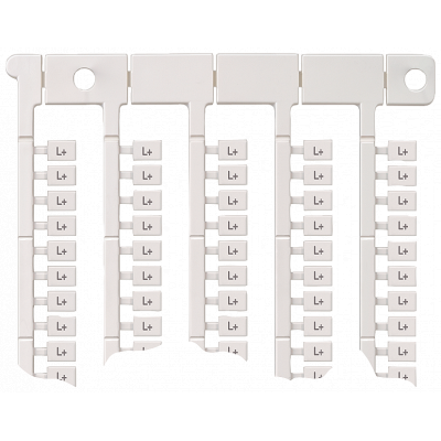 Inscription label, front, with Y, horizontal, terminal width: 5 mm, H: 7 mm, white. 8WA88471AH