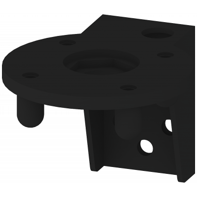 Bracket for foot mounting, accessory for signaling columns, D=70 mm. 8WD44080CC