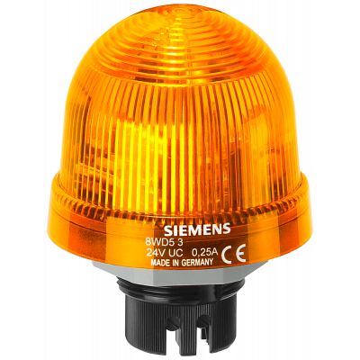 Integrated signal lamp, single flash light 24 V yellow. 8WD53200CD