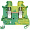 Through-type PE terminal with screw terminal Terminal width 5.2 mm Color green-yellow Cross-section: 2.5 mm2. 8WH10000CF07