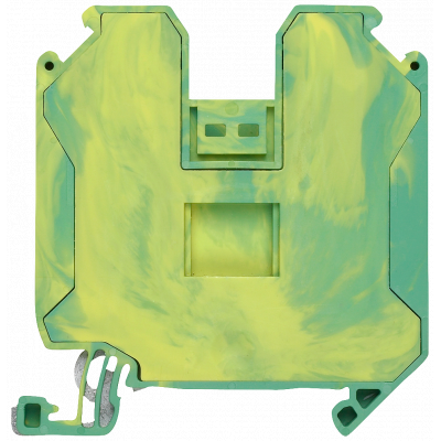 Through-type PE terminal with screw terminal Terminal width 16.0 mm Color green-yellow Cross-section: 35 mm2. 8WH10000CM07