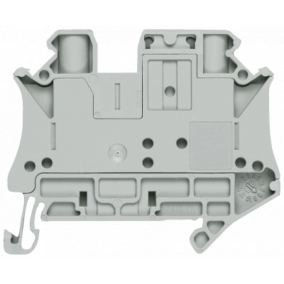 Isolating terminal with screw terminal Terminal size 6.0 mm2 Terminal width 6.2 mm Color gray. 8WH10006AH00