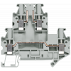 Two-tier terminals with screw terminal Terminal size 4.0 mm2 Terminal width 6.2 mm Color gray with potential link. 8WH10250AG00