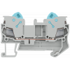 Through-type terminals with quick-connect technology Cross-section: 0.5-2.5 mm2, Width: 6.2mm, Color: gray. 8WH30000AF00