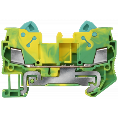 Protective conductor terminal with quick-connect technology Cross-section: 0.5-2.5 mm2, Width: 6.2mm, Color: green-yellow. 8WH30000CF07