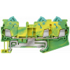 Protective conductor terminal with quick-connect technology 3 connection points, Cross-section: 0.25-1.5 mm2, Width: 5.2mm, Color: green-yellow. 8WH30030CE07