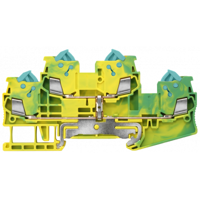 Two-tier PE terminal with quick-connect technology Cross-section: 0.25-1.5 mm2, Width: 5.2mm, Color: green-yellow. 8WH30200CE07