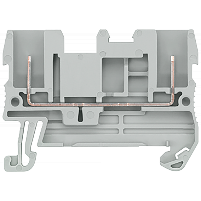 Through-type terminal, plug-in connection at both ends, Cross-section 0.08-2.5 mm2, Width: 5.2mm, Color: gray. 8WH50000AF00