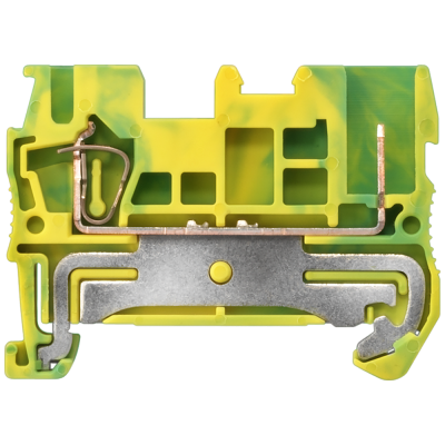 Hybrid PE terminal, plug-in and spring-loaded connection, Cross-section 0.08-2.5 mm2, width 5.2 mm, Color: green-yellow. 8WH51003KF07