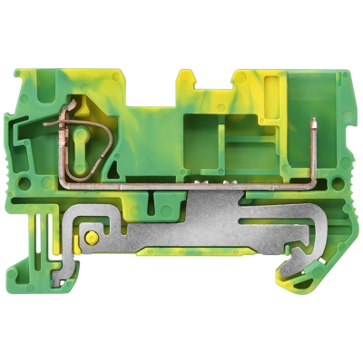 Hybrid PE terminal, plug-in and spring-loaded connection, cross-section 0.08-4 mm2, width 6.2 mm, Color: green-yellow. 8WH51003KG07