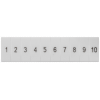 Inscription label, front, with 1-10, vertical, terminal width: 4.2 mm, H: 10.5 mm. 8WH81201AB05