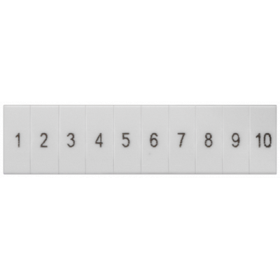 Inscription label, front, with 1-10, vertical, terminal width: 4.2 mm, H: 10.5 mm. 8WH81201AB05