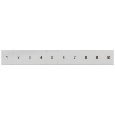 Inscription label, front, with 1-10, vertical, terminal width: 8.2 mm, H: 10.5 mm. 8WH81204AB05