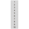 Inscription label, front, with 1-10, horizontal, terminal width: 4.2 mm, H: .... 8WH81401AB05