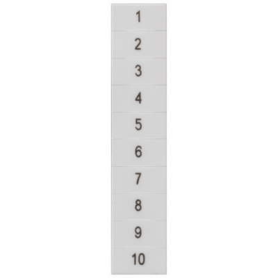 Inscription label, front, with 1-10, horizontal, terminal width: 5.2 mm, H: .... 8WH81402AB05