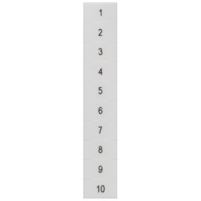 Inscription label, front, with 1-10, horizontal, terminal width: 6.2 mm, H: .... 8WH81403AB05