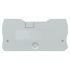 Cover for hybrid DG terminals, 2.5 mm2, quick connection/screw-type terminal, color: Gray. 8WH90001DA00