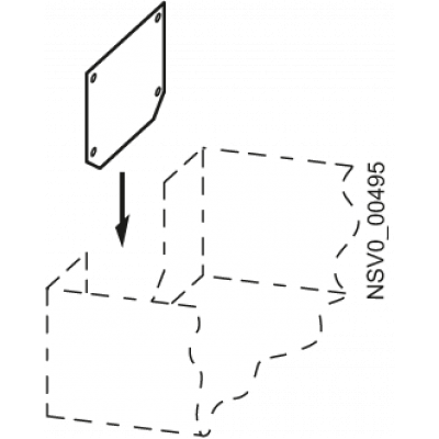 BD2-400-EBAL CABLE ENTRY PLATE FOR SINGLE-CORE CABLE 400A. BVP:045507