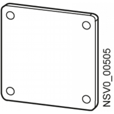 BD2-APO ADAPTER PLATE INDIVIDUAL SOCKET OUTLET CUTOUT. BVP:203258