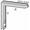 BD2A-400-LH KNEE BACKSIDE X 0,36M / Y 0,36M 160A-400A. BVP:261793