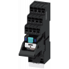 Plug-in relay complete unit 24 V DC, 4 change-over contacts LED module red base. LZS:PT5D5L24