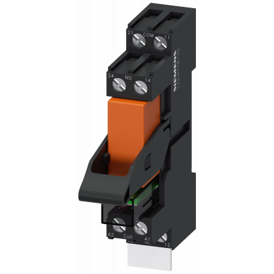 Plug-in relay complete unit 115 V AC, 1 CO, LED module red standard plug-in base. LZS:RT3A4S15